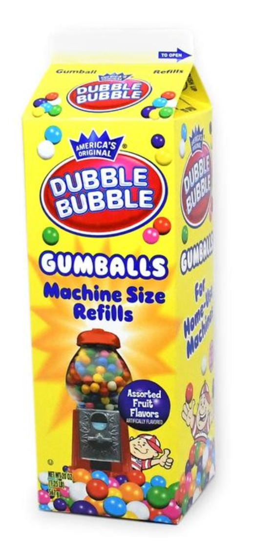 Dubble Bubble Assorted Refill 20oz Carton